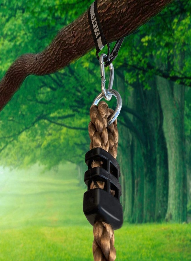 REZNOR أرجوحة دائرية معلقة بحبل على شكل قرص بلاستيكي من ريزنور، مناسبة للأطفال في الملاعب والحدائق والأماكن الداخلية والخارجية، قابلة لتعديل الارتفاع، تتحمل وزنًا يصل إلى 120 كجم، لون أزرق - Image 5